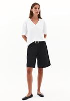 Bayan Beyaz Pamuklu Boyfriend Tişört