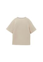 Bayan Bej V Yaka Oversize Tişört