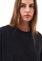 Bayan Siyah Sıfır Yaka Boyfriend Tişört