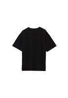 Bayan Siyah Sıfır Yaka Boyfriend Tişört