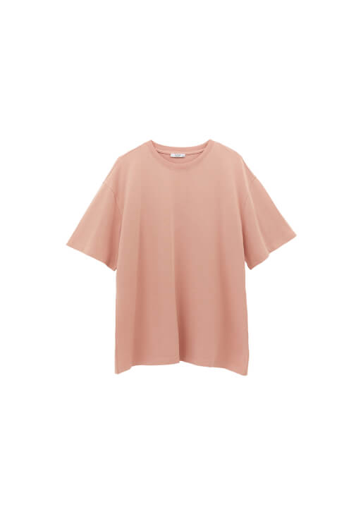 Sıfır Yaka Oversize Tişört ve Kargo Pantolon Kombini