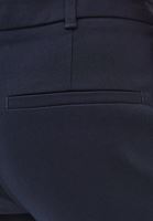 Bayan Lacivert Kemer Detaylı Flare Pantolon