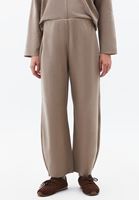 Bayan Kum Beji Yüksek Bel Barrel-Fit Pantolon