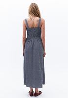 Bayan Çok Renkli Gipe Detaylı Uzun Elbise