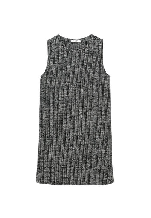 Triko Mini Elbise ve Hırka Kombini