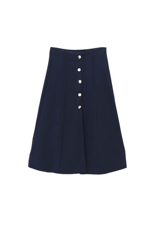 Midi Etek ve Crop Kazak Kombini