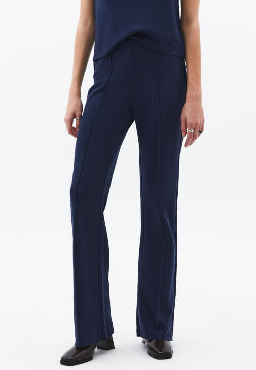 Flare Pantolon ve Kaban Kombini