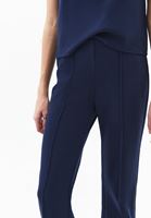 Bayan Lacivert Yüksek Bel Flare Pantolon