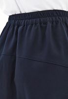 Bayan Lacivert Yüksek Bel Midi Etek