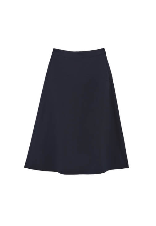 Midi Etek ve Poplin Gömlek Kombini