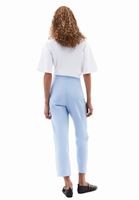 Bayan Mavi Ultra Yüksek Bel Carrot-Fit Pantolon