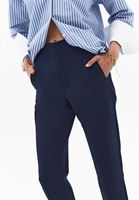 Bayan Lacivert Ultra Yüksek Bel Carrot-Fit Pantolon