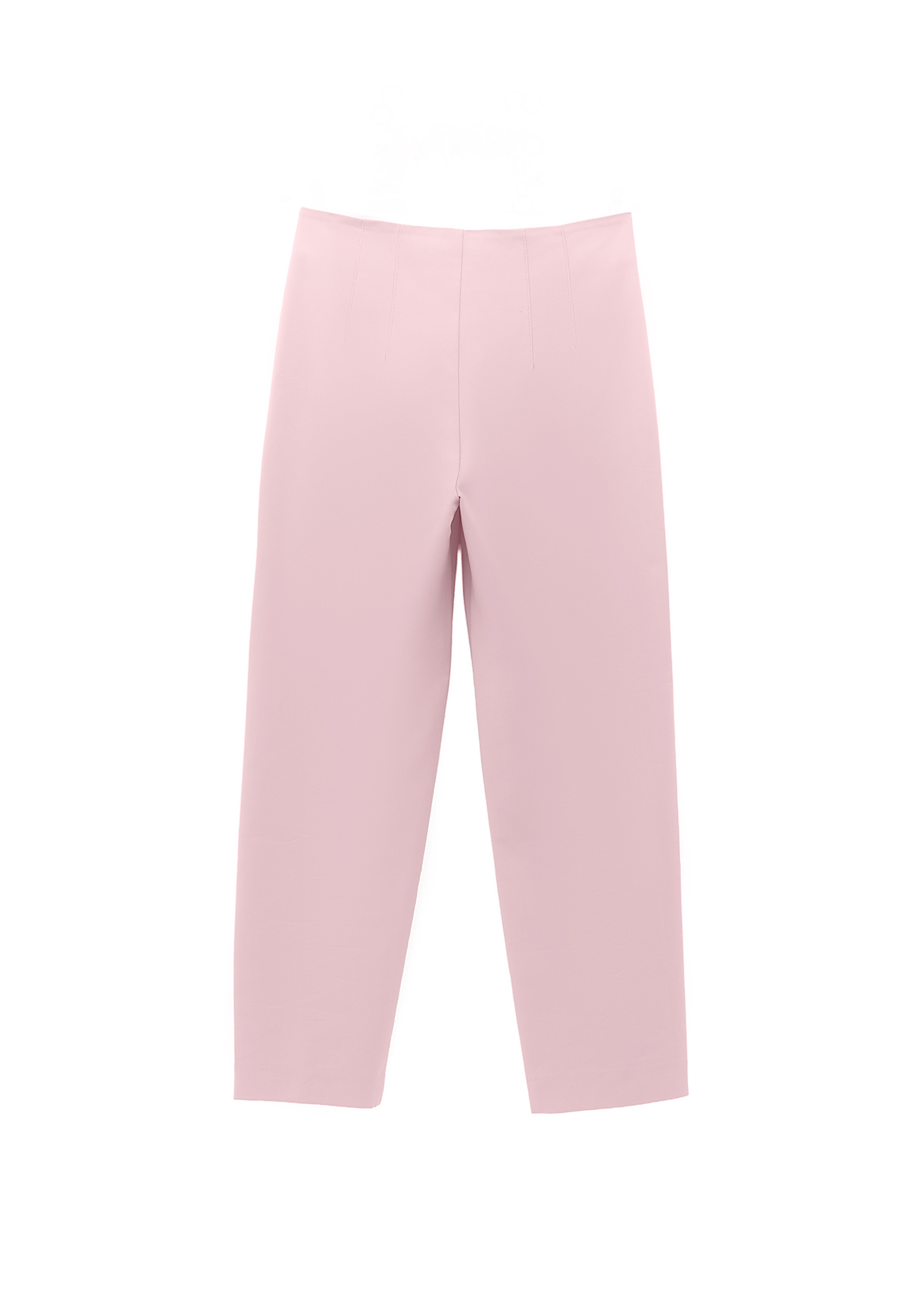 Pembe Ultra Yüksek Bel Carrot-Fit Pantolon