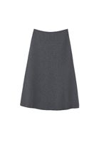 Bayan Füme Düğme Detaylı Midi Etek