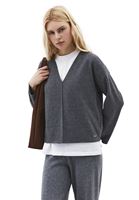 Bayan Füme Yumuşak Dokulu V Yaka Kazak