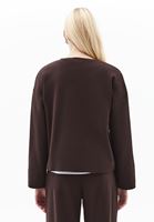 Bayan Kahverengi Yumuşak Dokulu V Yaka Kazak