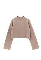 Bayan Kum Beji Yüksek Yaka Crop Kazak