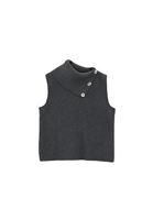 Bayan Füme Yüksek Yaka Düğmeli Süveter