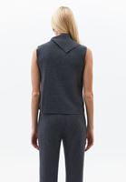 Bayan Füme Yüksek Yaka Düğmeli Süveter