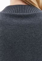 Bayan Füme Yüksek Yaka Crop Kazak