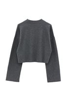 Bayan Füme Yüksek Yaka Crop Kazak