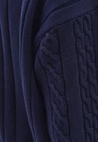 Bayan Lacivert Oversize V Yaka Hırka