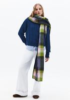 Bayan Petrol Mavisi Bot Yaka Triko Kazak