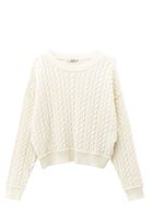 Bayan Krem Bot Yaka Triko Kazak