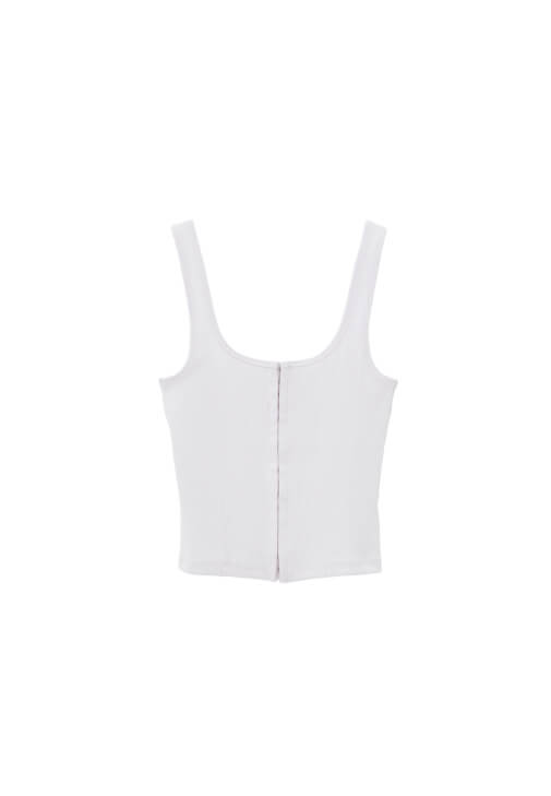 Pamuklu U Yaka Atlet ve Keten Pantolon Kombini