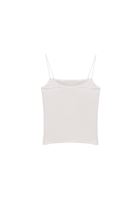 Women White Cotton Strappy Tank Top