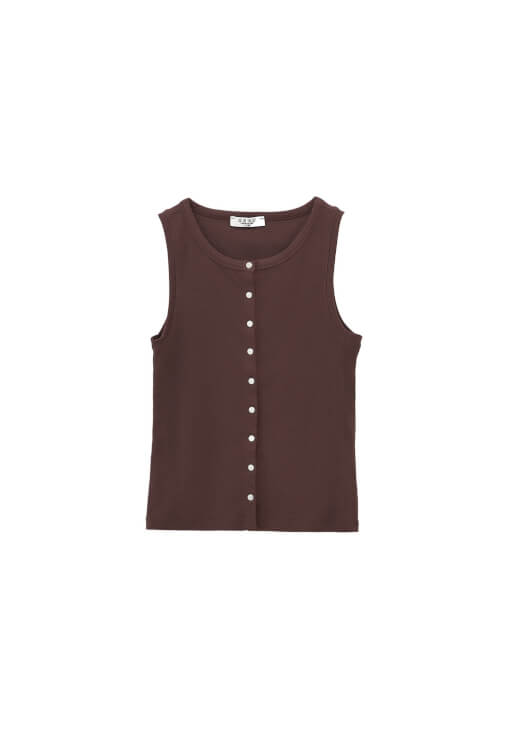 Çıtçıtlı Atlet ve Bootcut Pantolon Kombini