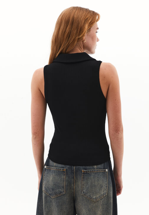 Polo Yaka Atlet ve Barrel-Fit Pantolon Kombini