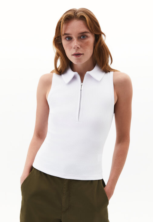 Fermuarlı Atlet ve Kargo Cepli Pantolon Kombini