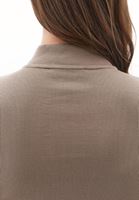 Bayan Kum Beji Pamuklu Fermuar Detaylı Tişört