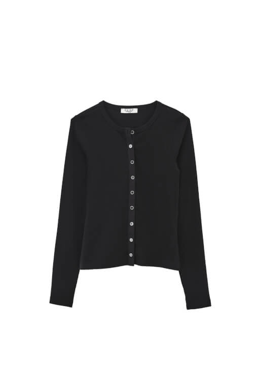 Düğmeli Tişört ve Barrel-Fit Kadife Pantolon Kombini