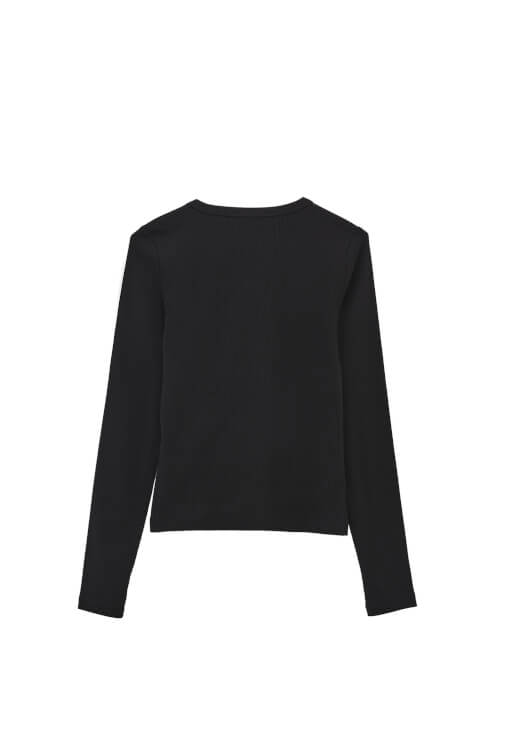 Düğmeli Tişört ve Barrel-Fit Kadife Pantolon Kombini