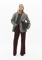 Bayan Yeşil Sıfır Yaka Düğmeli Tişört