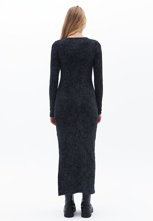 Yıkamalı Elbise ve Ceket Kombini