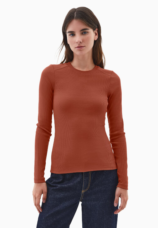 Pamuklu Tişört ve Straight-Fit Pantolon Kombini