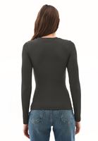 Bayan Yeşil Pamuklu Sıfır Yaka Tişört