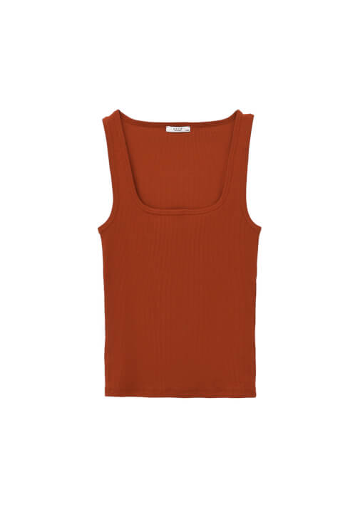 Askılı Kare Yaka Atlet ve Denim Şort Kombini