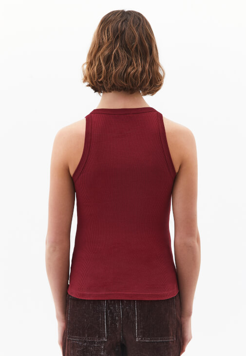 Halter Yaka Atlet ve Denim Kombini