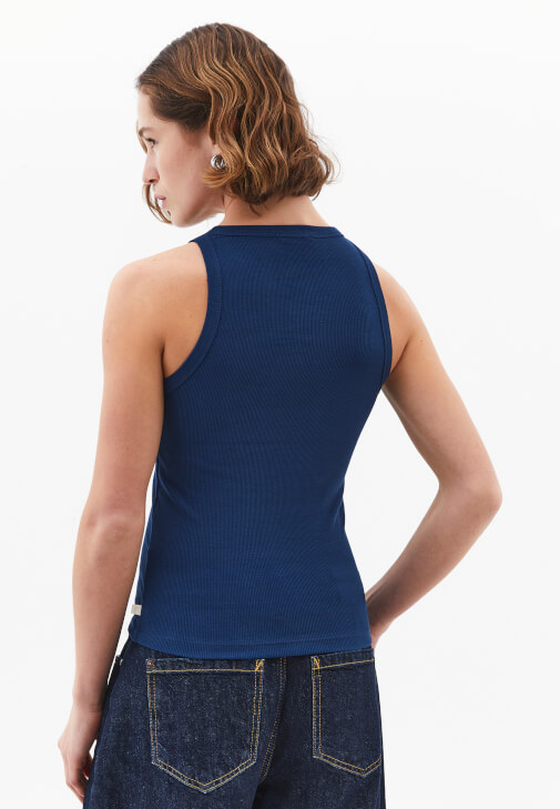 Halter Yaka Atlet ve Barrel-Fit Pantolon Kombini