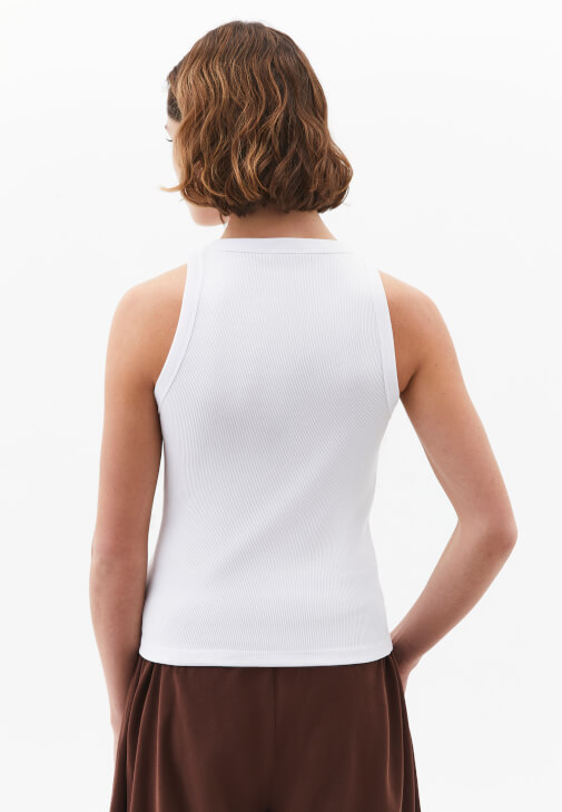 Halter Yaka Pamuklu Atlet ve Pantolon Kombini