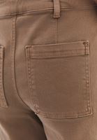Bayan Bej Ultra Yüksek Bel Wide-Leg Pantolon