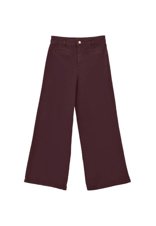 Bol Paça Pantolon ve Poplin Gömlek Kombini