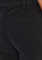 Bayan Siyah Ultra Yüksek Bel Wide-Leg Pantolon