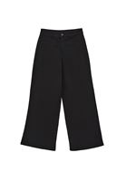 Bayan Siyah Ultra Yüksek Bel Wide-Leg Pantolon