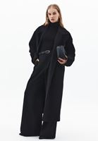 Bayan Siyah Pamuklu Uzun Kollu Roll Neck