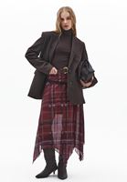 Bayan Kahverengi Pamuklu Uzun Kollu Roll Neck